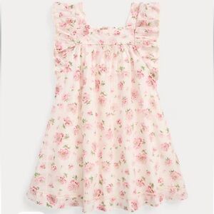 NWT‎ Ralph Lauren Polo Country Collection Girl’s Floral Smocked Dress Twee